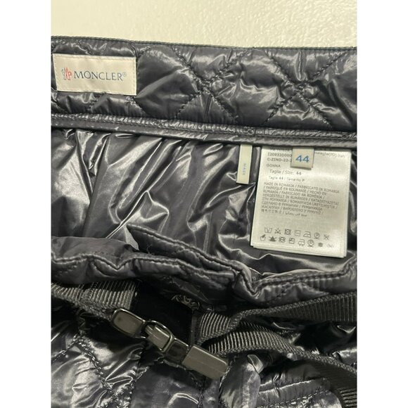 Moncler $760 Black Quilted Mini Skirt Adjustable Skirt NWT Size 44 - Picture 10 of 12